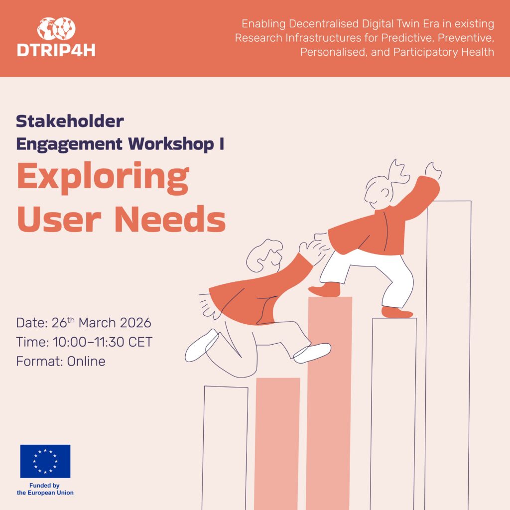 Locandina del workshop DTRIP4H Exploring User Needs, 26 marzo 2026