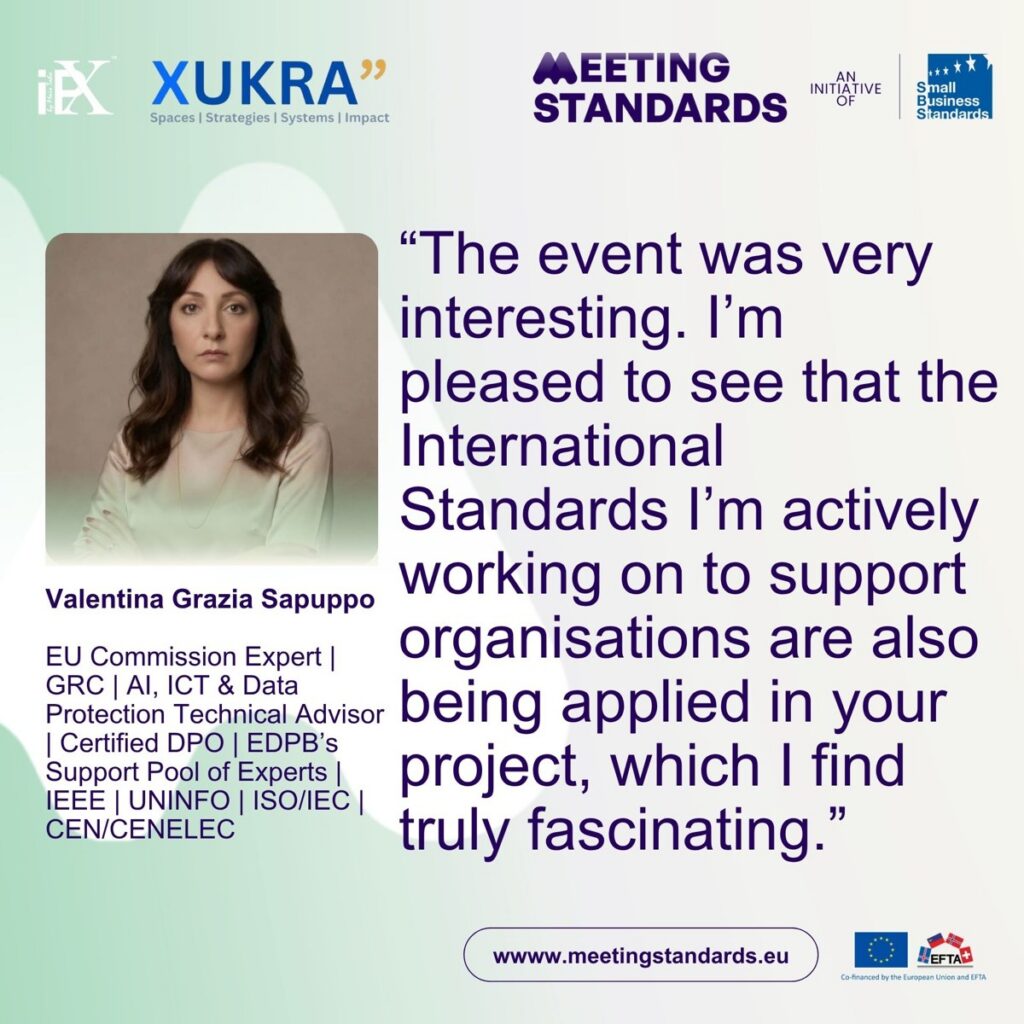 Testimonianza di Valentina Grazia Sapuppo per XUKRA, Meeting Standards 2026